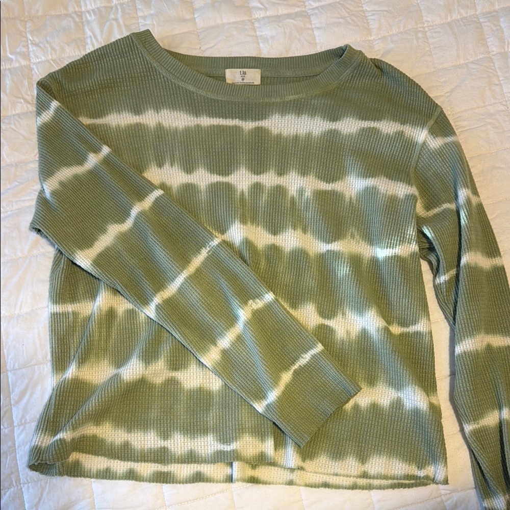 Women's Green Tie-Dye Top